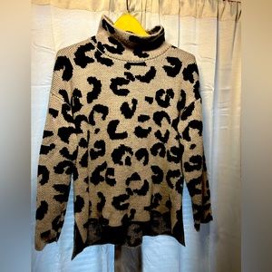 DKNY Cheetah Print Sweater